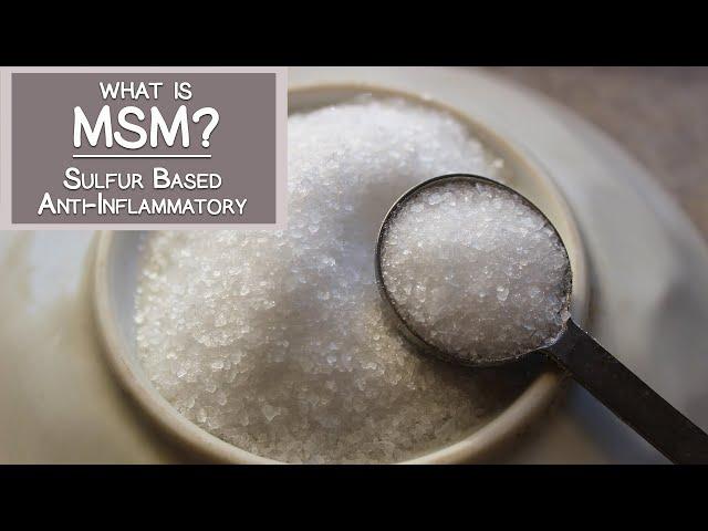 What is MSM?  A Dietary Sulfur Based Anti-Inflammatory Supplement