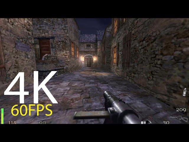 Return to Castle Wolfenstein / Long play  / Walkthrough / 4K