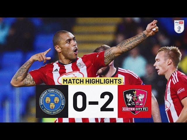 HIGHLIGHTS: Shrewsbury Town 0 Exeter City 2 (17/10/24) EFL Sky Bet League One