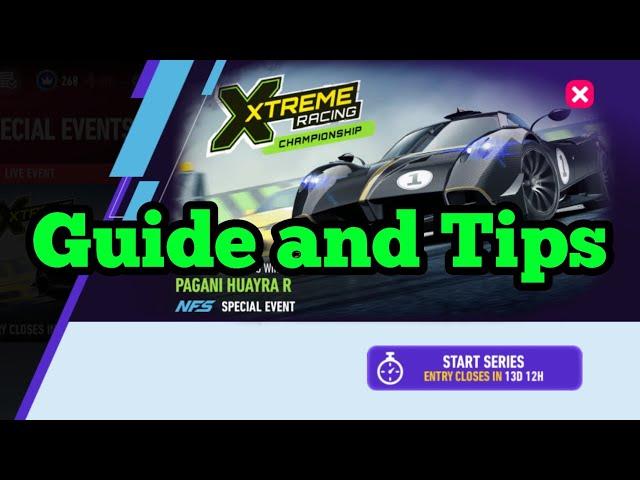 PAGANI Huayra R Guide and Tips - NFS No Limits