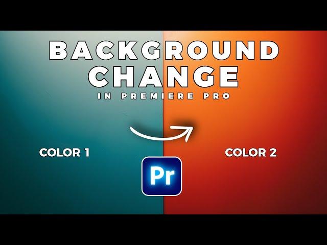 How To Change BACKGROUND COLOR In Premiere Pro