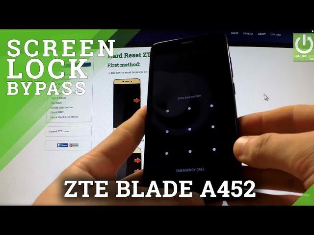 Hard Reset ZTE BLADE A452 - reset and bypass Screen Lock