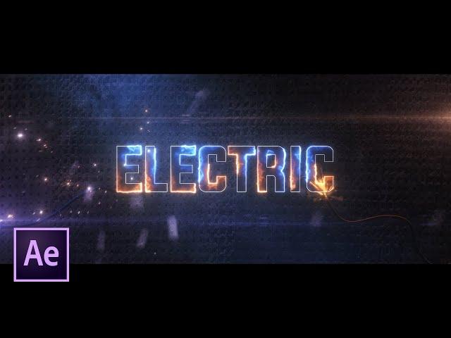 Electric Saber Text Animation in After Effects | After Effects Tutorial