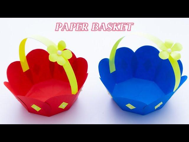 How To Make Easy Paper Basket | DIY Origami Basket | Paper Craft Ideas