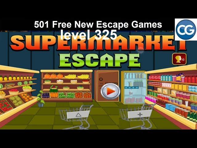 [Walkthrough] 501 Free New Escape Games level 325 - Supermarket escape - Complete Game