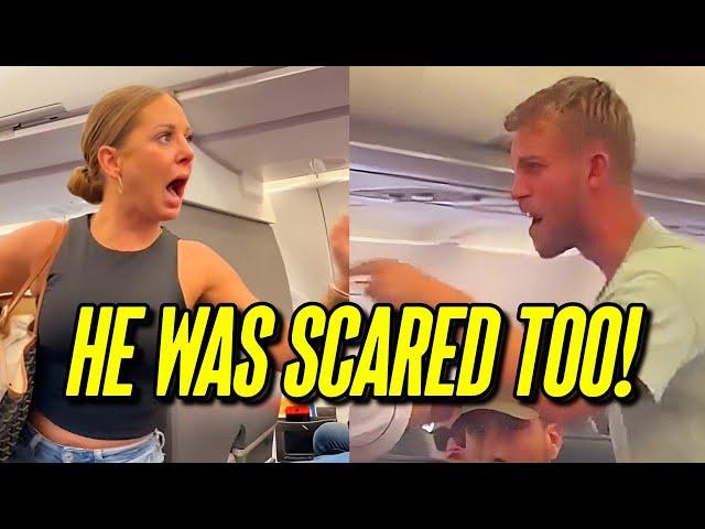 Woman Freaks Out On Plane Update - HE Saw IT TOO!