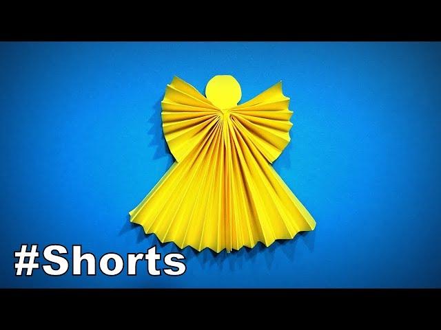 Origami Angel | How to Make a Paper Angel Christmas Decor DIY | Easy Origami ART #Shorts