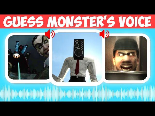 Guess MONSTER'S VOICE #5 | Skibidi Toilet Meme, Season 1-35