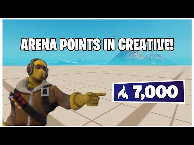 How to Make ARENA/PLACEMENT Points in Fortnite Creative!