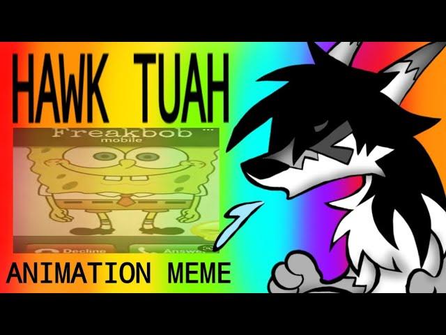 HAWK TUAH | ANIMATION MEME | (WITH MY FURSONA)