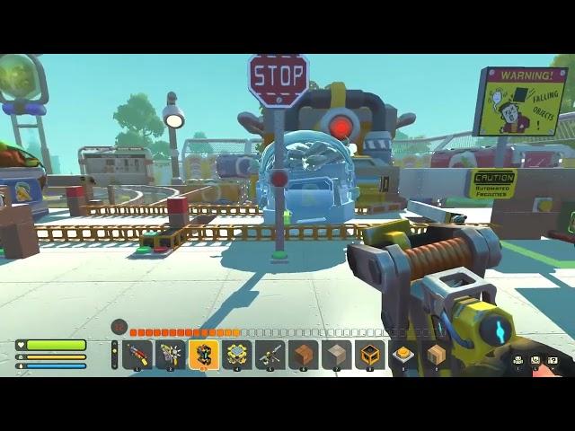 Scrap Mechanic - Take 13! Finally, the first full loop. Loader, train switch testing.