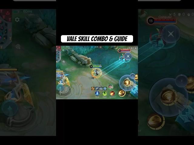 Vale Skill Combo | vale one hit build 2024mobilelegends#mobilelegends #mlbb #mlbbcreatorcamp #shorts