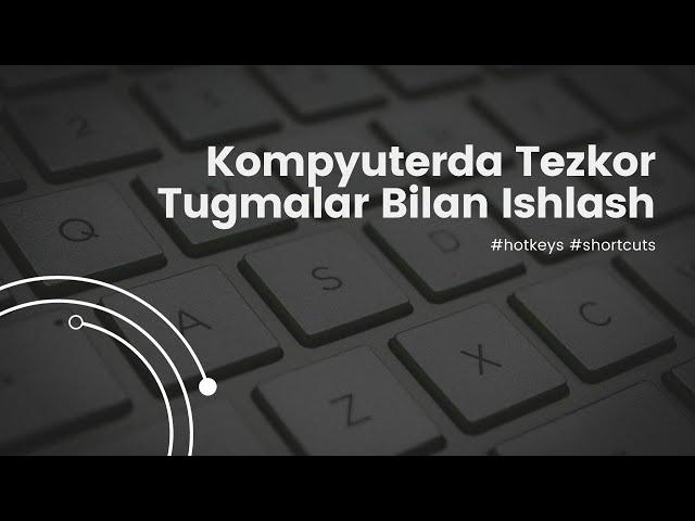 KOMPYUTERDAGI ENG SIRLI TEZKOR TUGMALAR || AMAZING SHORTCUTS