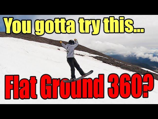 How to Frontside 360 A Snowboard | Flat Ground