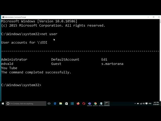 Add and Delete User Accounts With Command Prompt in Windows