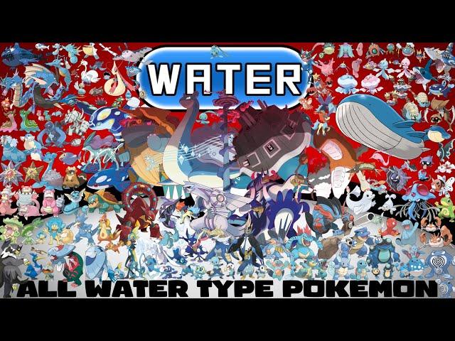 Every Water Type Pokémon And Greninja