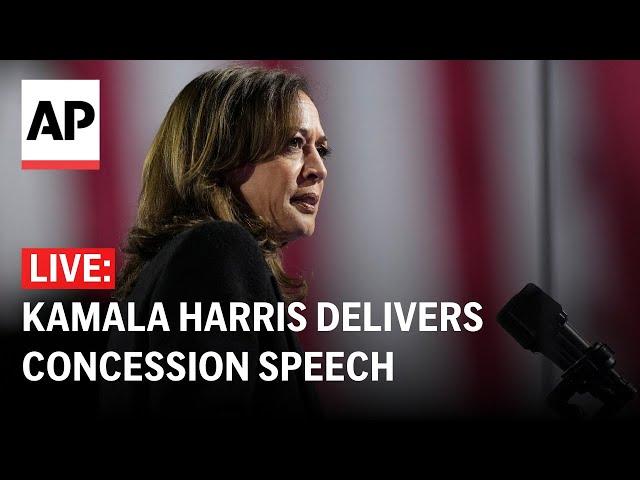 LIVE: Kamala Harris concession speech after election loss (FULL)