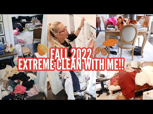 2022 EXTREME FALL CLEAN WITH ME // THE WORST MY HOUSE HAS EVER LOOKED // CLEANING MOTIVATION