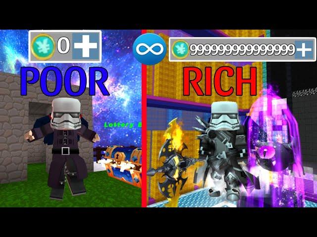 Life of Hcaking Coins | Reaching 999999 Coins + Rank 1 in Skyblock BlockmanGo 1 hour Video