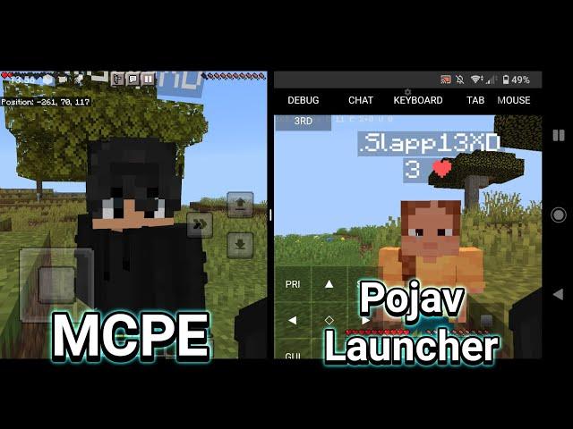 Playing PojavLauncher and MCPE at The Same Time! - Minecraft