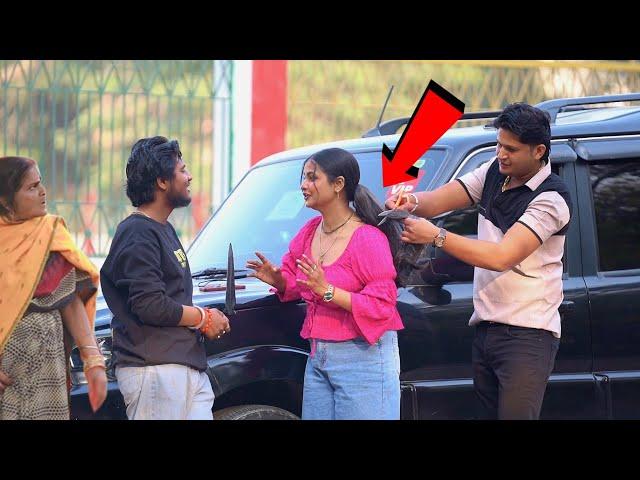 Bhojpuri Heroine का बाल काट दिया  // Prank Gone Wrong //Prayagraj  // Sumit Cool Dubey