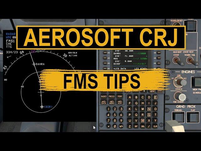 AEROSOFT CRJ FMS Tutorial | How To Fly Direct To A Waypoint In Easy & Simple Steps.