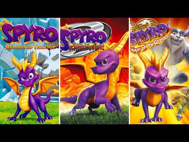 Spyro Reignited Trilogy FULL GAME 100% Longplay 【All 3 Games】 (PS4, XB1)