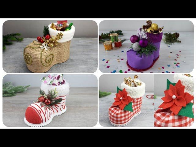 Christmas Boot! Immediately 4 Great Ideas BOOT from different materials