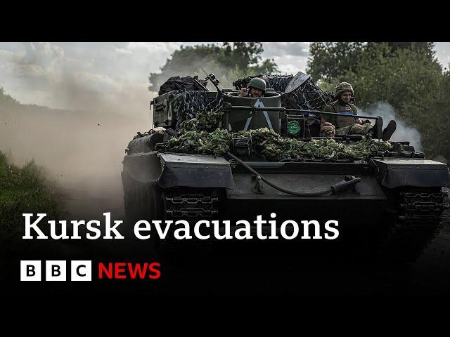 Ukraine offensive against Russia continues as thousands evacuate Kursk region | BBC News