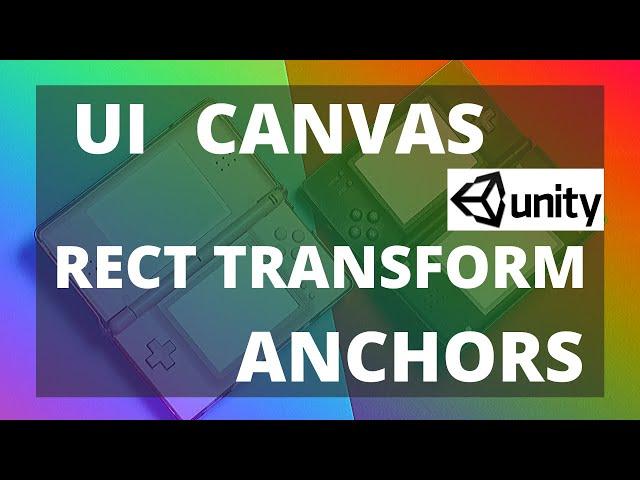 CANVAS,RECT TRANSFORM,ACHORS...Everything you need to create a generic UI for all screen sizes.