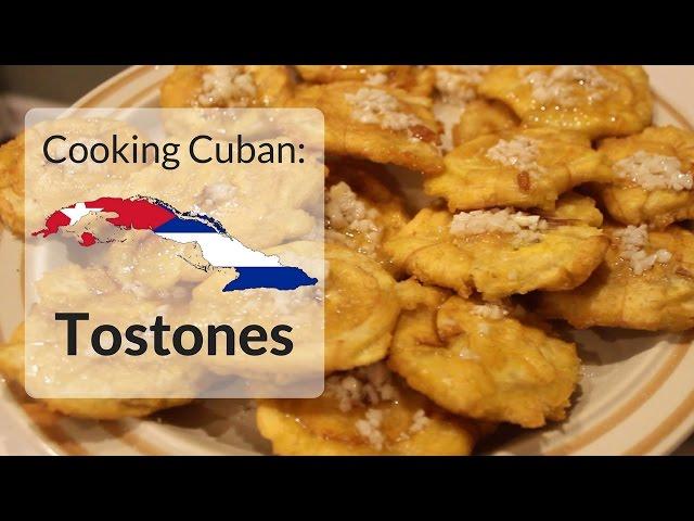 Cooking Cuban - Tostones (Fried green plantains)