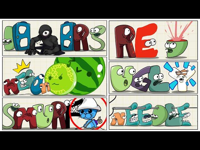 Alphabet Lore PARODY ALL COMPILATION / Alphabet Lore animation @Mike Salcedo