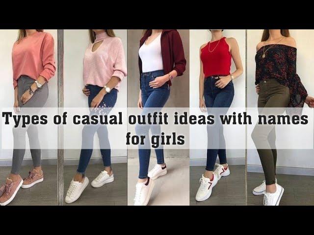 Types of casual outfit ideas for girls with names||THE TRENDY GIRL