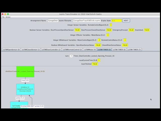 Trace Emulator: A Garage Door Cycle