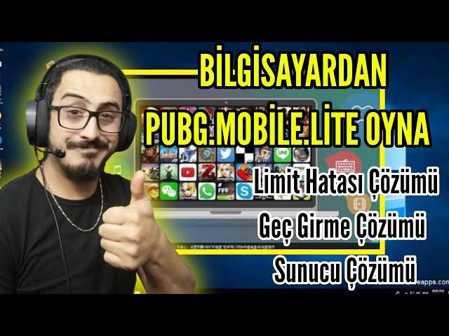 BİLGİSAYARDAN PUBG MOBİLE LİTE OYNA (EMÜLATÖR LİMİT HATASI, GEÇ GİRME SORUNU, AVRUPA YAPMA %100)