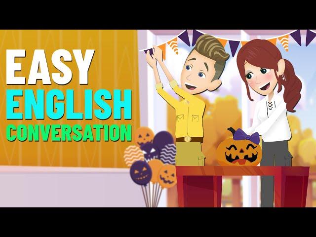 Learn English with Easy Conversations about Halloween | Improve Listening and Speaking Skills