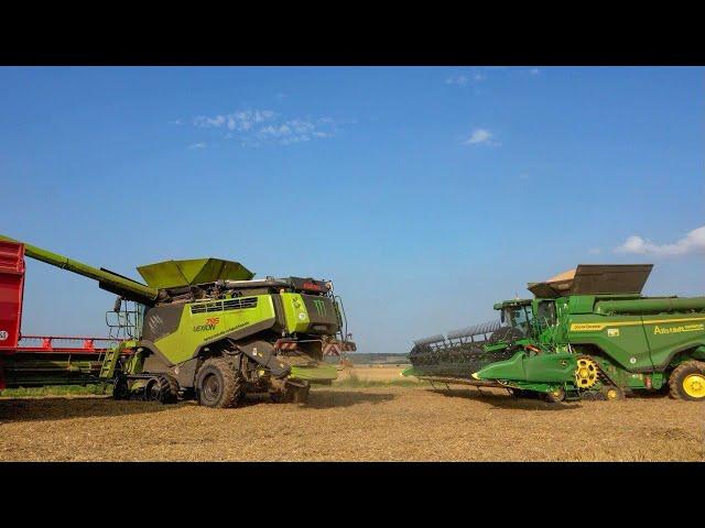 John Deere X9 - 1000 + Claas Lexion 795