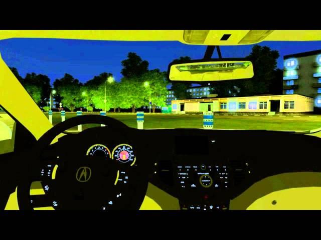 3D Инструктор 2.2.6 (City Car Driving) -  мод Acura TSX (honda accord)