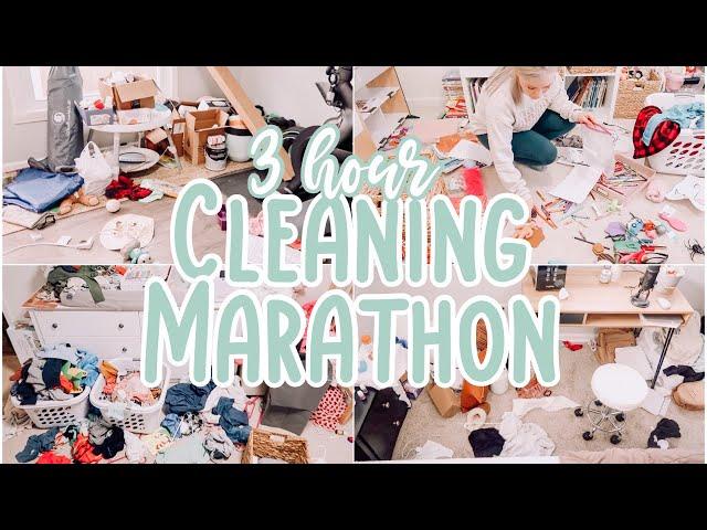 EXTREME CLEAN WITH ME MARATHON // 3 HOURS OF CLEANING MOTIVATION