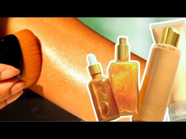 How To Make SHIMMER BODY LOTION & OIL