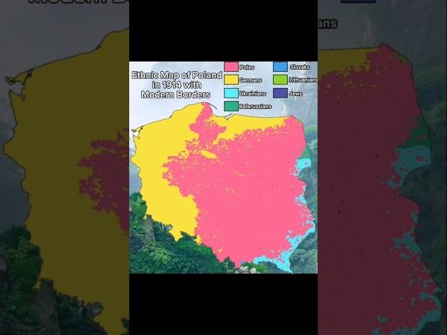 Ethnic Map Of Poland In 1914 With Modern Borders #mapping #mapper #europe #poland #polska #history