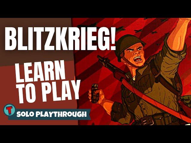 Blitzkrieg! Board Game | Solo Playthrough | Learn to Play | Totally Tabled