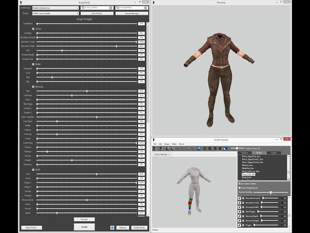 Как делать BodySlide and Outfit Studio для Fallout 4
