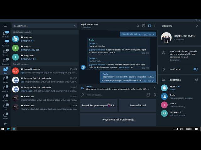 Cara Integrasi dan Re-Integrasi Trello dengan Bot Trello di Telegram