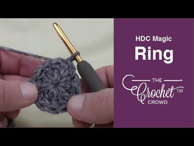 BEGINNER Crochet Magic Ring Half Double Crochet