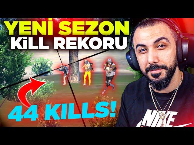 SONUNDA YENİ KILL REKORUMU KIRDIM!!  TOPLAM 44 KILLS EFSANE MAÇ!! | PUBG MOBILE