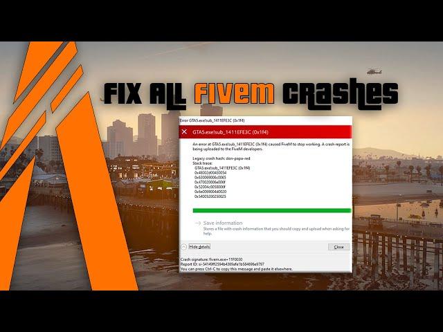 How to Fix All Types of FiveM Crashes FAST / EASY #fivem #gtav