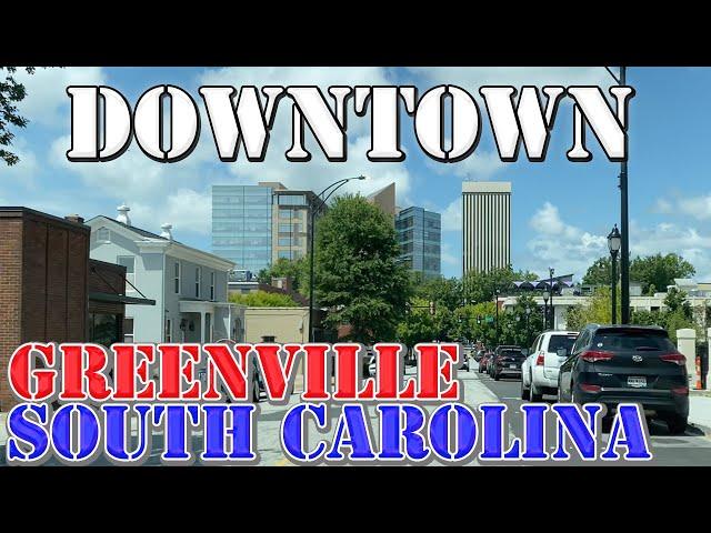 Greenville - South Carolina - 4K Downtown Drive