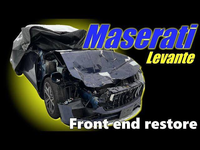 Maserati Levante. Front end restore. Ремонт переда.