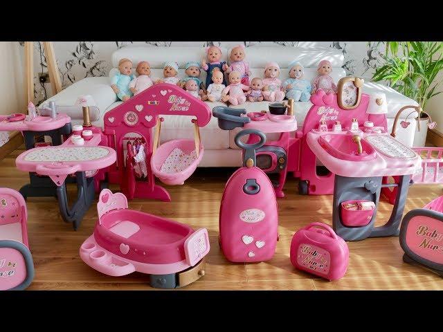 Baby Dolls Nursery Center Set Up and Play with Baby Born Baby Annabell Dolls Care time